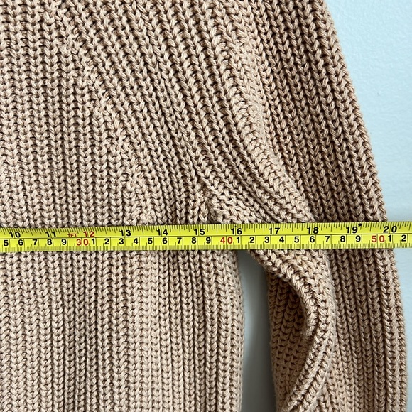 J. Crew Relaxed Roll Neck Chunky Knit Sweater in Sandy Beach - Picture 9 of 10